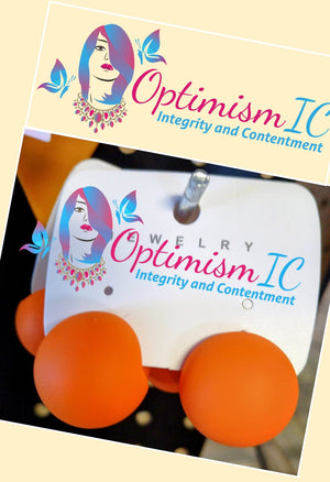 Tangerine Earrings $7 OptimismIC Wigs and Gifts - OptimismIC Wigs and Gifts