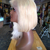 Trish 613 Human Hair Blonde Bob Wig 12inch $99 OptimismIC Wigs and Gifts St Paul Minnesota 55118 - OptimismIC Wigs and Gifts