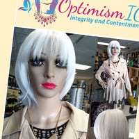 Wigs White synthetic glueless Bob Wigs $59 Optimismic Wigs and Gifts St Paul - OptimismIC Wigs and Gifts