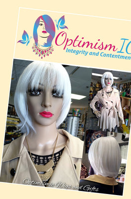 Wigs White synthetic glueless Bob Wigs $59 Optimismic Wigs and Gifts St Paul - OptimismIC Wigs and Gifts