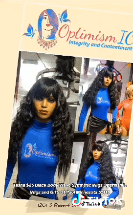 wigs Tasha $25 Black synthetic Body Wave Wigs www.optimismicwigsandgiftshop.com
#blackwigs #hairwigstore #hairwigsforwomen