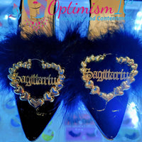 Zodiac Sign Hoop Earrings $10 - OptimismIC Wigs and Gifts