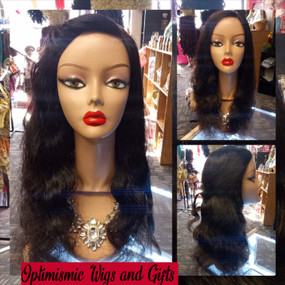 Gorgeous and Flowy🔥Angel 100% Human hair wig at Optimismic Wigs and Gifts. Side Part or Center Part, Dye or Cut it, It's the Versatility for me! 100% Human Hair Lace Front Wigs at OptimismIC Wigs and Gifts Many Different Styles and Textures Come down and check them outWig BenefitsUnlimited Styling options5 Minute StylingCut Lace Wear and GoPre-styled and Pre-coloredGlueless for easy wearSincere Human Hair Lace Front Wig Product Details Hair Wig Color: Black 1 Hair Wig Coverage: Full Coverag. 
