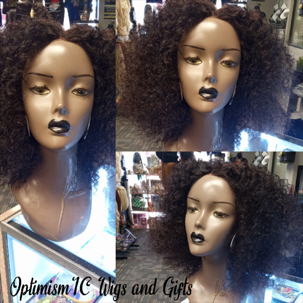 Asha Human Hair Lace Front Wig at OptimismIC Wigs and Gifts. Beautiful Fluffy natural curls! wigs stores near me, hair store nearby, lace front wigs, wig sales, wig shops st paul, gift shop++++