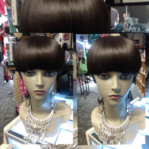 Buy Clip on headband Black Bangs at OptimismIC Wigs and Gifts west saint paul.