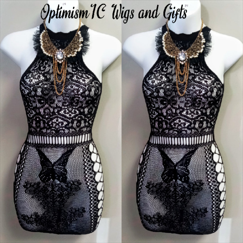 Black butterfly lingerie. Can you feel the heat? Explore Spring Fever at OptimismIC Wigs and Gifts One sizeColor BlackGentle washwigs stores near me, hair store nearby, lace front wigs, wig sales, wig shops st paul, gift shop++++