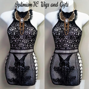 Black butterfly lingerie. Can you feel the heat? Explore Spring Fever at OptimismIC Wigs and Gifts One sizeColor BlackGentle washwigs stores near me, hair store nearby, lace front wigs, wig sales, wig shops st paul, gift shop++++