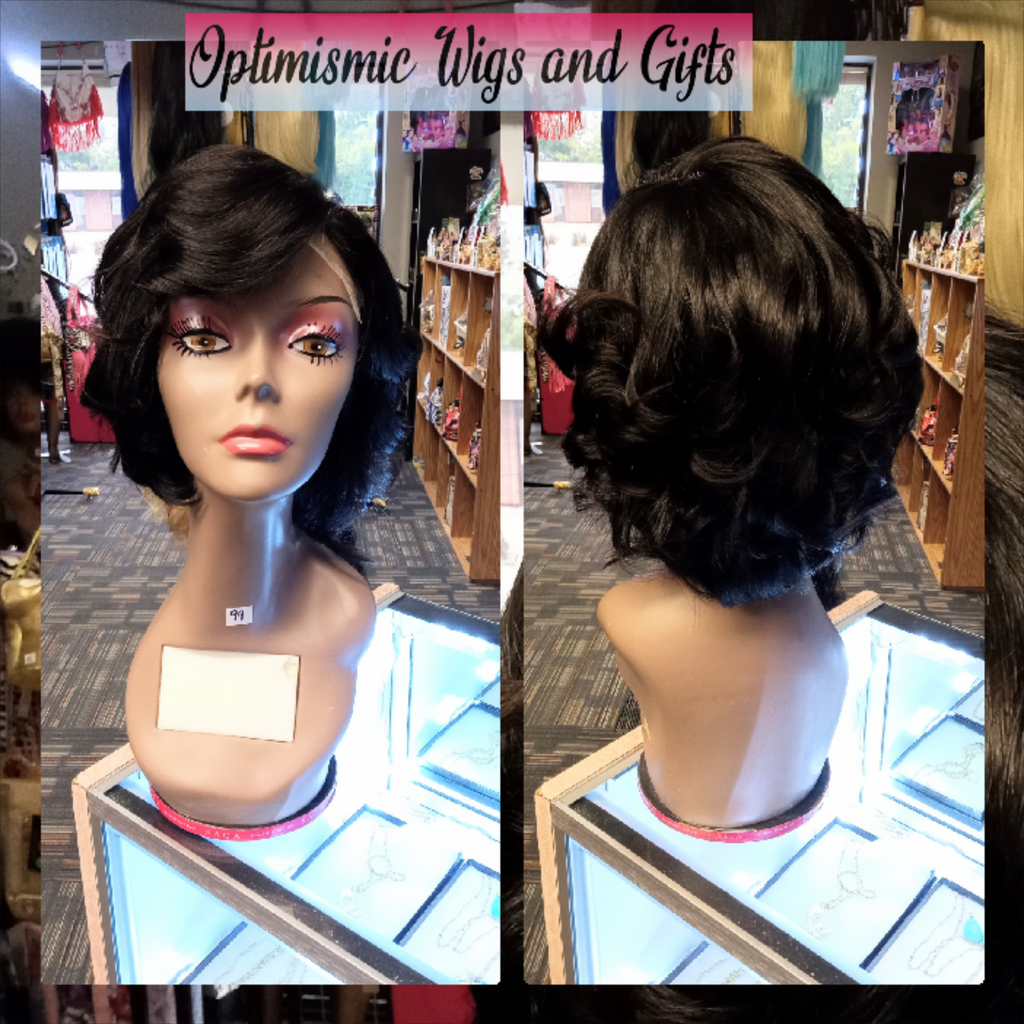Black Carol Human hair Lace front wigs optimismic wigs and gifts west saint paul