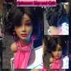 Black 100% Human Hair Lace Front  at Optimismic Wigs and Gifts. Wigs near me. Carol $99 black 100% 8 inch center part Human Hair Lace Front Wig at Optimismic Wigs and Gifts. black human hair lace front wigs near me.
