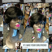 Black Pixie Chic $37.50 100% Human Hair Wig OptimismIC Wigs and Gifts West St Paul MN. shop black human hair wigs near me.