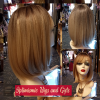Ombre Clarke bob wigs at Optimismic Wigs and Gifts. Wig shops near me.