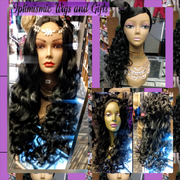 Black Deep wave body wave Long Curly Wigs optimismic wigs and gifts west saint paul  signal hills shopping center