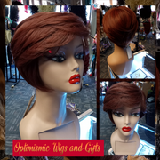 Funky Fly Vibes all through this Wig Shante Wigs at Optimismic Wigs and Gifts. Short and Sassy this Wig can be rocked on any occasion. 

Wig Benefits

5 Minute Styling

Wear and Go

Pre-styled and Pre-colored

Glueless for easy wear

Blossoms Wig Product Details 

Hair Wig Color: Burnt Orange

Hair Wig Coverage: Full Coverage

Hair Wig Fiber: Synthetic 

Heat Resistant: Yes

Hair Pattern: Straight with Bangs

Hair Length: Short 4 Inches

