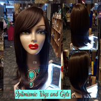 Chocolate brown wigs at Optimismic Wigs and Gifts wigs near me