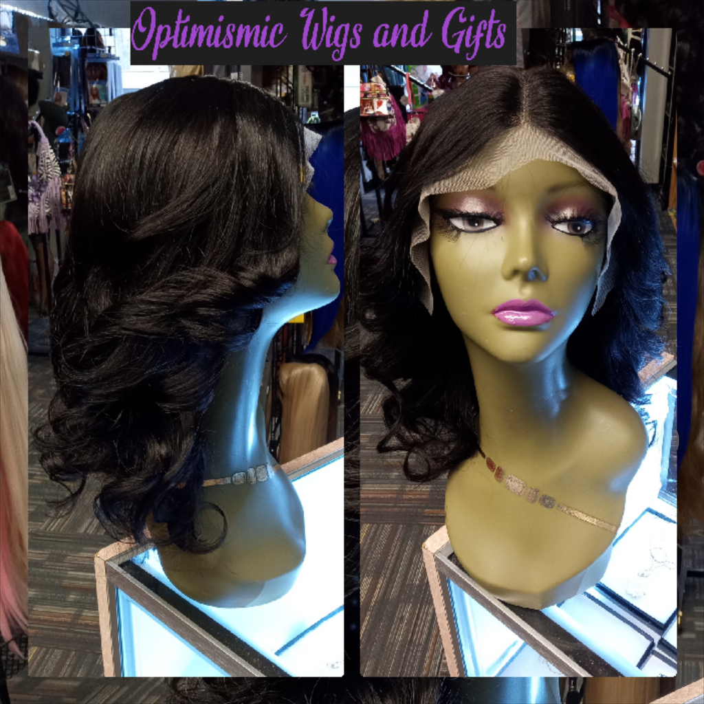Sincere black Human hair lace front wigs at Optimismic Wigs and Gifts. Wig shopping near me. Sincere transparent lace 100% $195 Human Hair Lace Front Wig Optimismic Wigs and Gifts West St Paul. Shop human hair wigs near me.