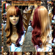 Lemon and Black cherry Halloween Wigs at Optimismic Wigs and Gifts saint paul.