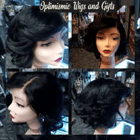 Ashlund 4x4 transparent lace black $99 100% Human Hair Lace Front Wig Optimismic Wigs and Gifts St Paul Minnesota 55118 - OptimismIC Wigs and Gifts
