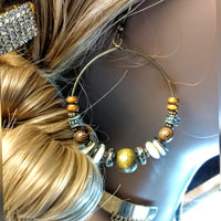 Shop Beaded Hoops Earrings in saint paul at OptimismIC Wigs and Gifts.