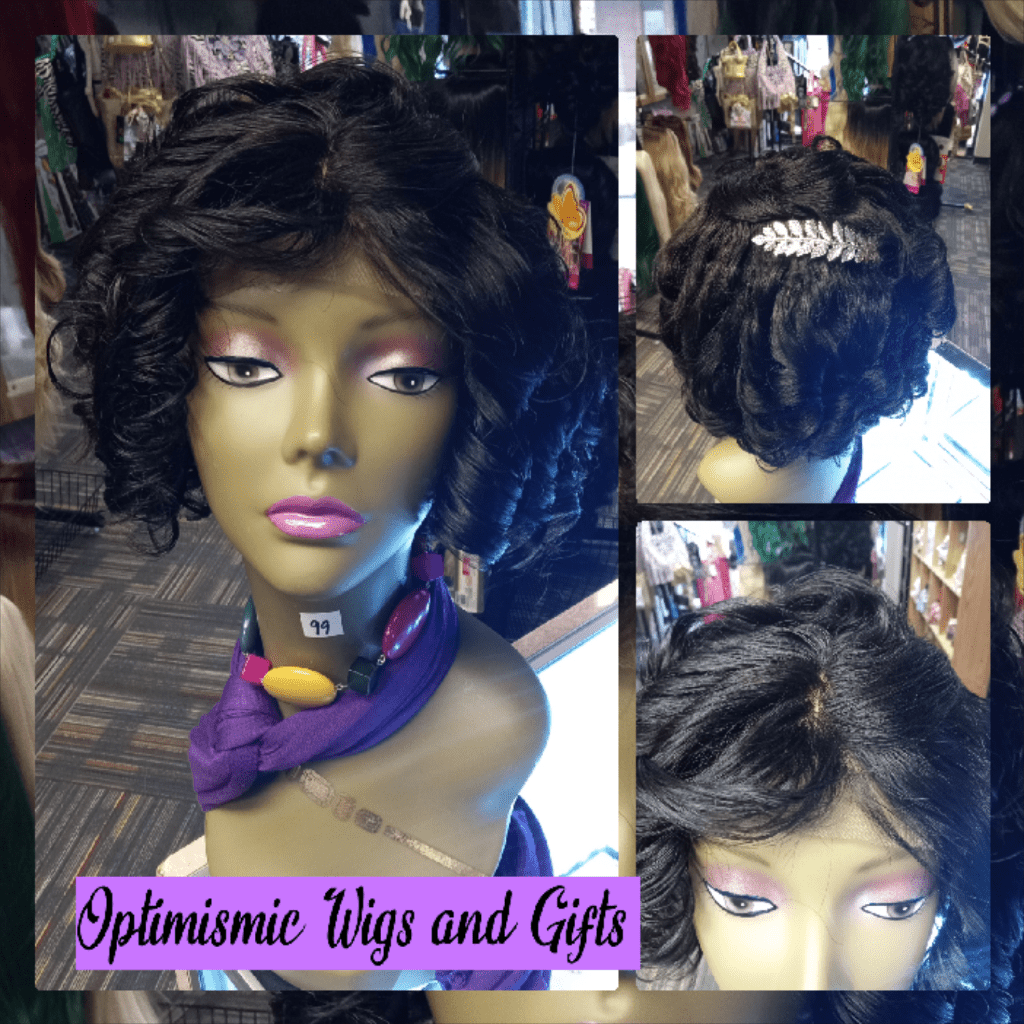 Doll 100% $99 black 8inches Human Hair Lace Front Wig at Optimismic Wigs and Gifts West St Paul MN 55118