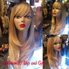 Dynasty Blonde Ombre Straight Synthetic Glueless Wigs $59 OptimismIC Wigs and Gifts St Paul MN