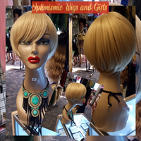Golden Blonde Wig at Optimismic Wigs and Gifts 