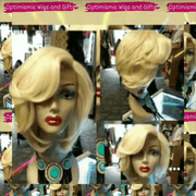 Marilyn Synthetic Blonde Wig $35 Optimismic Wigs and Gifts Shop West St Paul MN - OptimismIC Wigs and Gifts