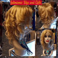 Melody Human Hair Wig 12inch Transparent Lace Honey Blonde $145 Optimismic Wigs and Gifts West St Paul MN 55118 - OptimismIC Wigs and Gifts