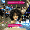 Model 100% Curly Human Hair Wig $60 Optimismic Wigs and Gifts St Paul MN