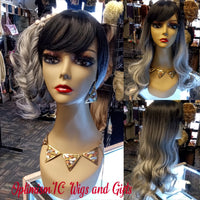 Raven Synthetic Gray Ombre Glueless Body wave Wigs $59 OptimismIC Wigs and Gifts Shop West St Paul MN - OptimismIC Wigs and Gifts