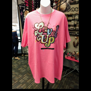 shop womens clothing Level up Shirts Optimismic Wigs and Gifts St Paul MN 