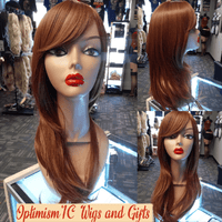 Vixen Reddish Brown Synthetic Glueless 28inch Wigs $79 at Optimismic Wigs and Gifts St Paul MN - OptimismIC Wigs and Gifts