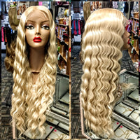 Buy 613 Blonde Lace Front water wave Wigs for women at optimismic wigs and gifts shop.